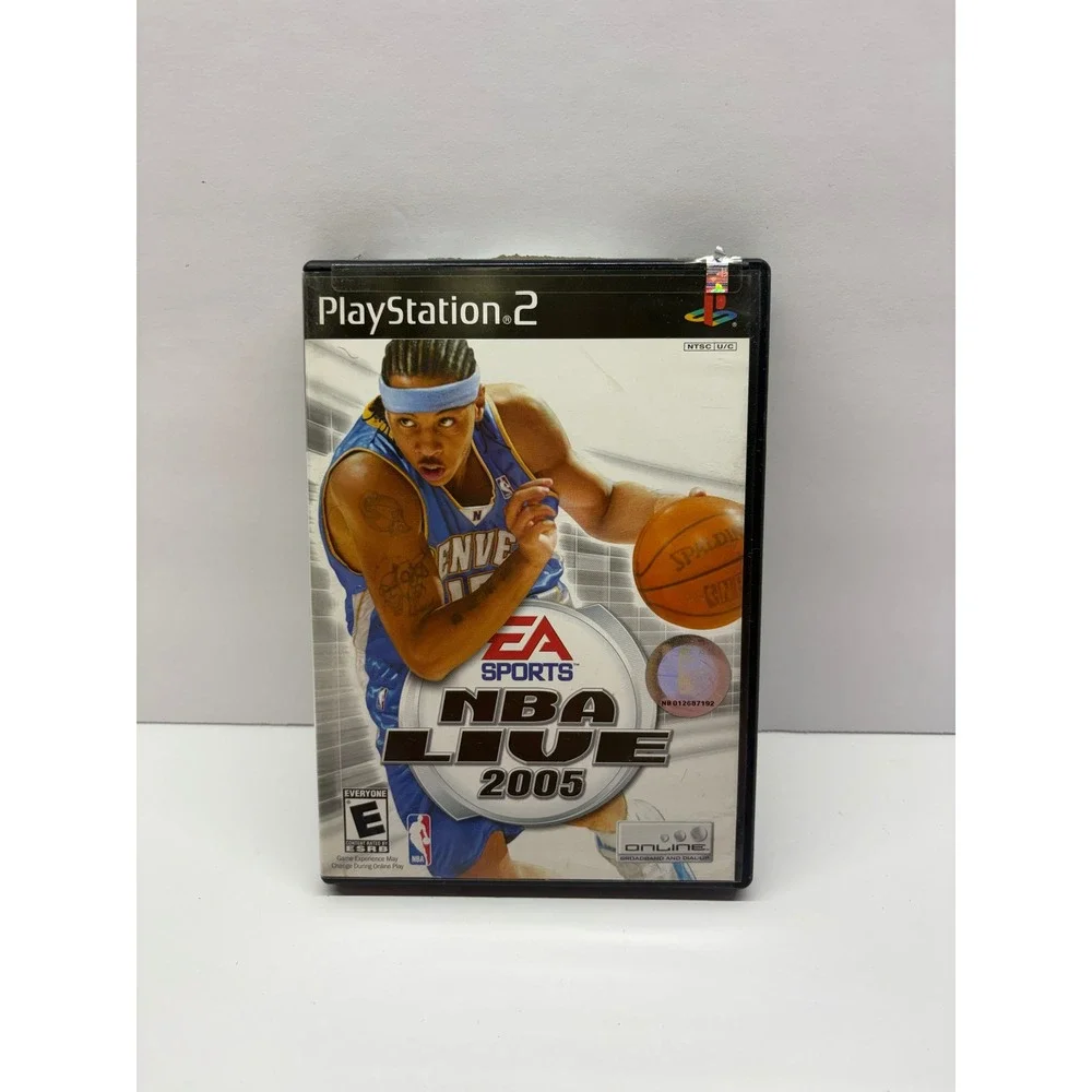 NBA Live 2005 PS2 PlayStation 2 Complete CIB Allen Iverson EA Sports Untested